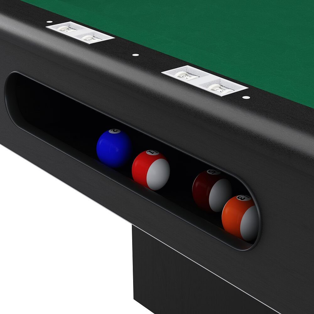 ft 7 in 8 Schiefer Turnier Schwarz, Billardtisch 9 cm) Automaten (Spielfeld EuroSpeed ft Club Hoffmann ft Billardtisch Pro in Grün, oder 198x99 Billardtisch