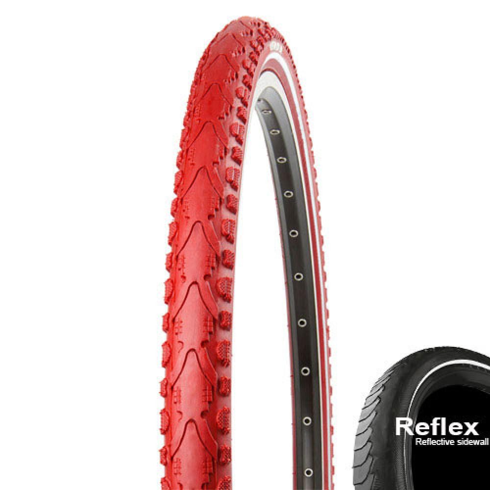 KENDA Fahrradreifen Kenda Reifen Khan 28x1.60 Zoll 40-622 rot Reflex K-935 Draht