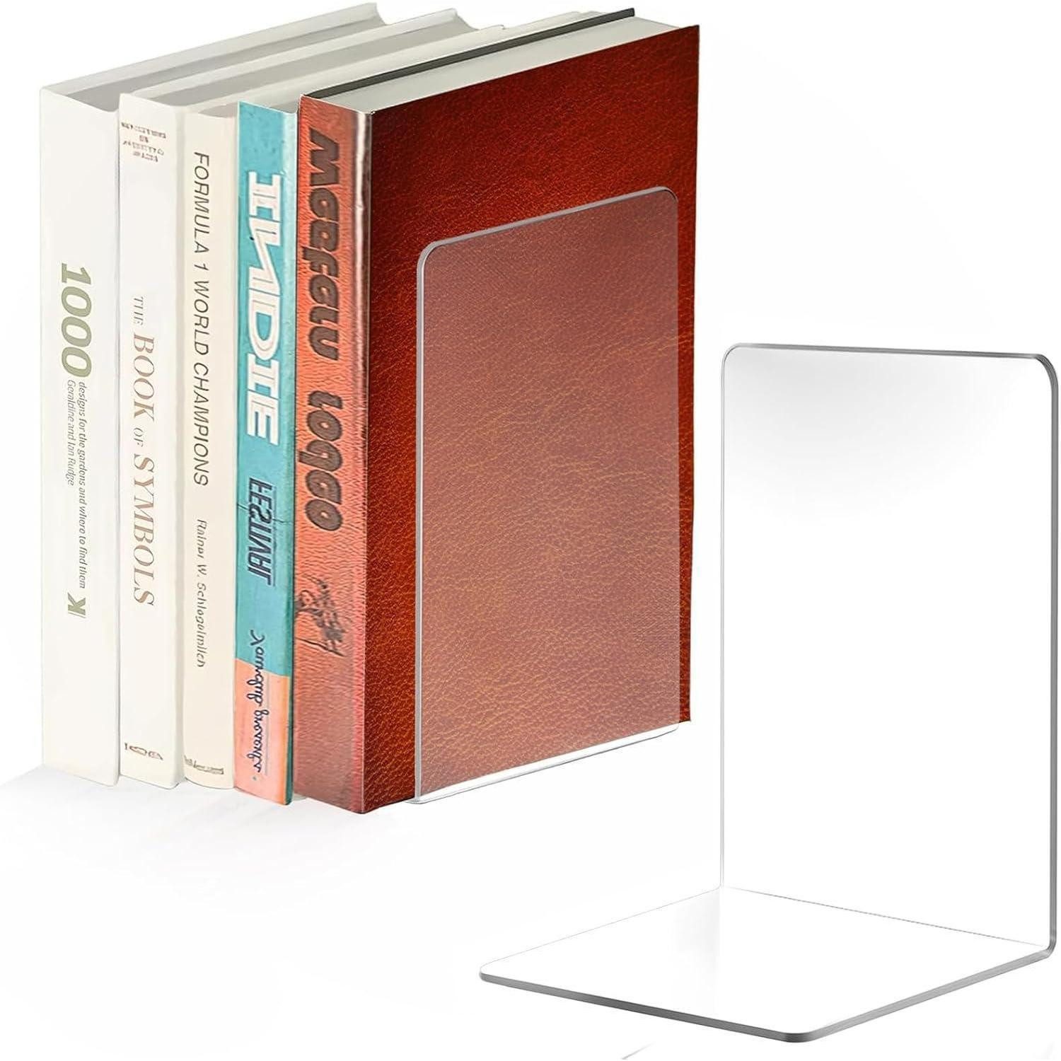 LuxusKollektion Buchstütze Подставки для книг Acryl Transparent Bücherhalter Bookends Regal Bücherhalter