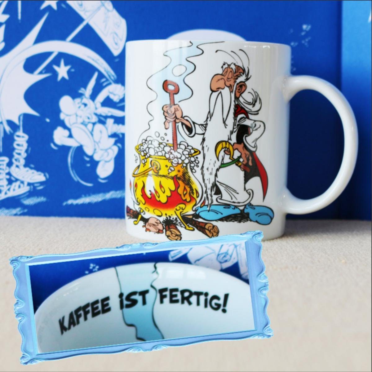 - Porzellan FERTIG!, IST Porzellan Asterix Könitz KAFFEE Könitz Becher