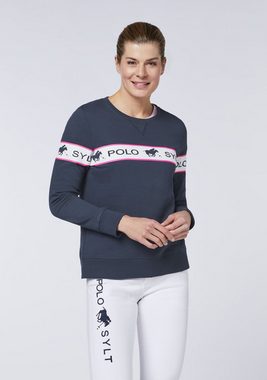 Polo Sylt Sweatshirt mit eingearbeitetem Logo-Kontraststreifen