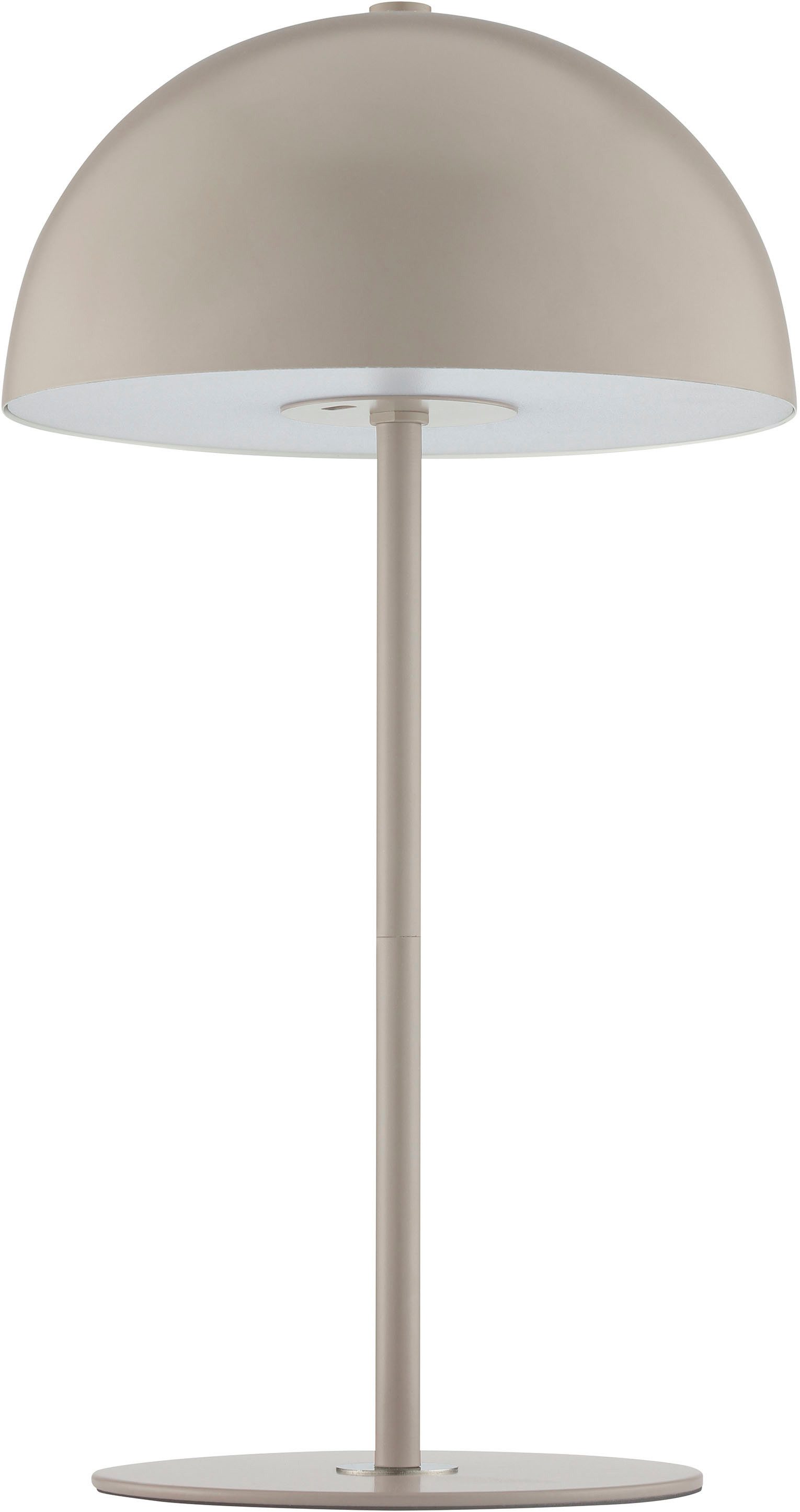 LeGer Home by Lena Gercke Tischleuchte Linnea Akku Variante, Dimmfunktion, LED fest integriert, Warmweiß, Pilzleuchte mit Akku, Höhe 38 cm, Ø 20 cm, 400 lm, 3000 K, CCT