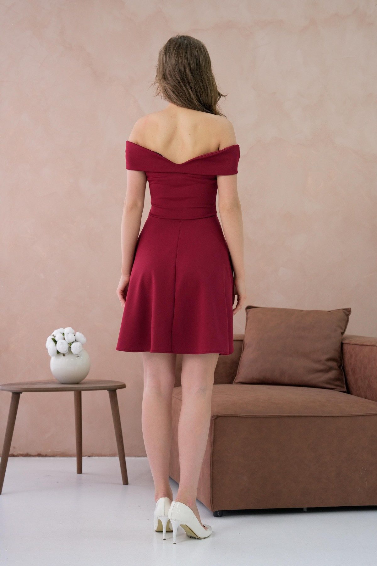 WOMAN VISION Minikleid Trägerloses Minikleid mit Ausschnitt – Bild 3 von 5