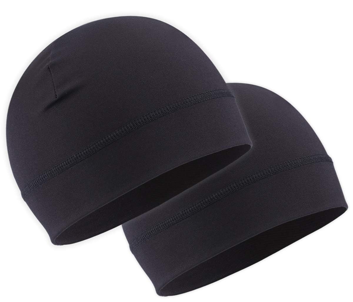Tough Outfitters Snapback Cap Sportmütze unter Fahrradhelm - Helmmütze dünn - Unterziehmütze (2-St) Fahrradmütze unter Helm - Laufmütze Herren und Damen - Dünne Mütze
