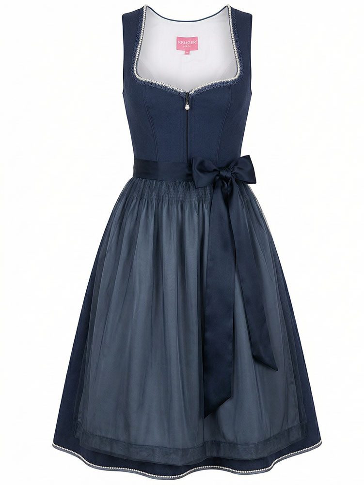 Krüger Madl Dirndl Dirndl Kaelora 60cm Länge blau