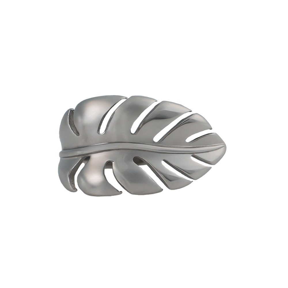 SHELAGO Fingerring Jungle Chic – Monstera Blatt Ring aus Edelstahl, Silber oder vergoldet (1 Ring, inkl. Ювелірні виробиverpackung), eleganter Statement-Ring, verstellbar, robust & pflegeleicht
