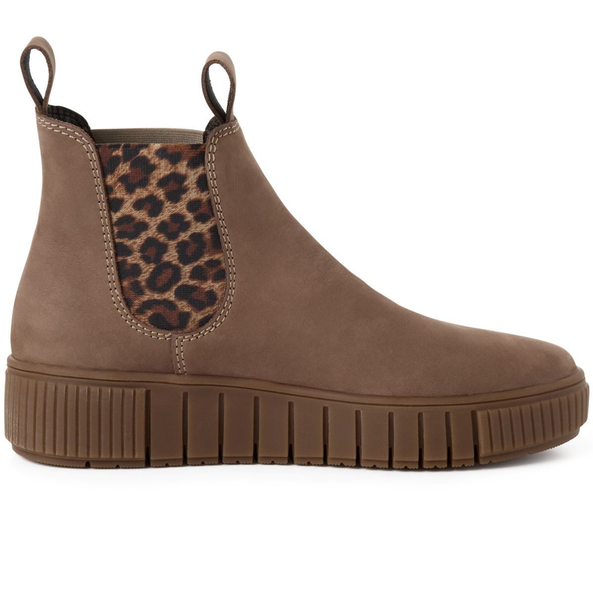 Tamaris 1-25403-43/3Z9 Stiefelette Nubukleder Chelsea Boot mit Wechselfußbett