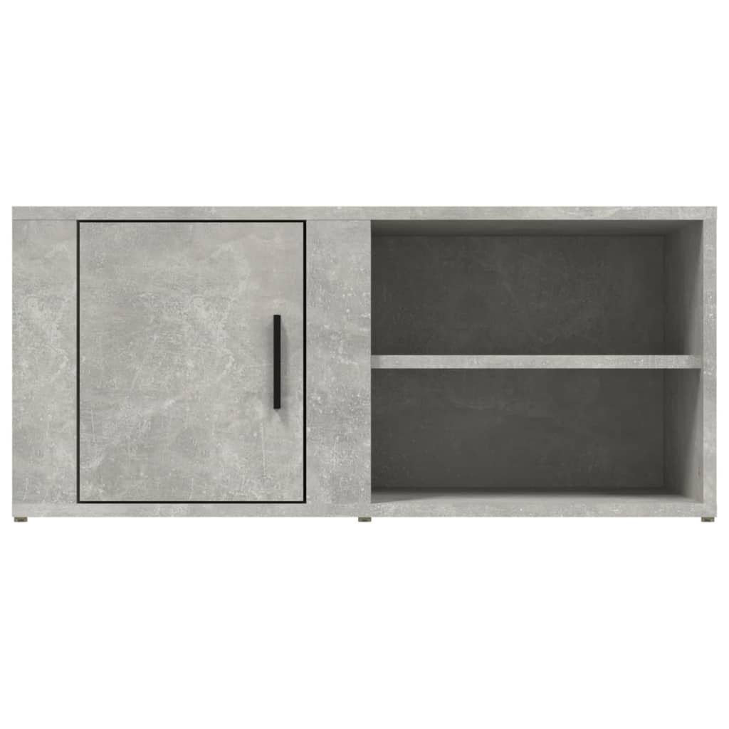 Betongrau Stk. TV-Schränke TV-Schrank furnicato cm 80x31,5x36 Holzwerkstoff 2