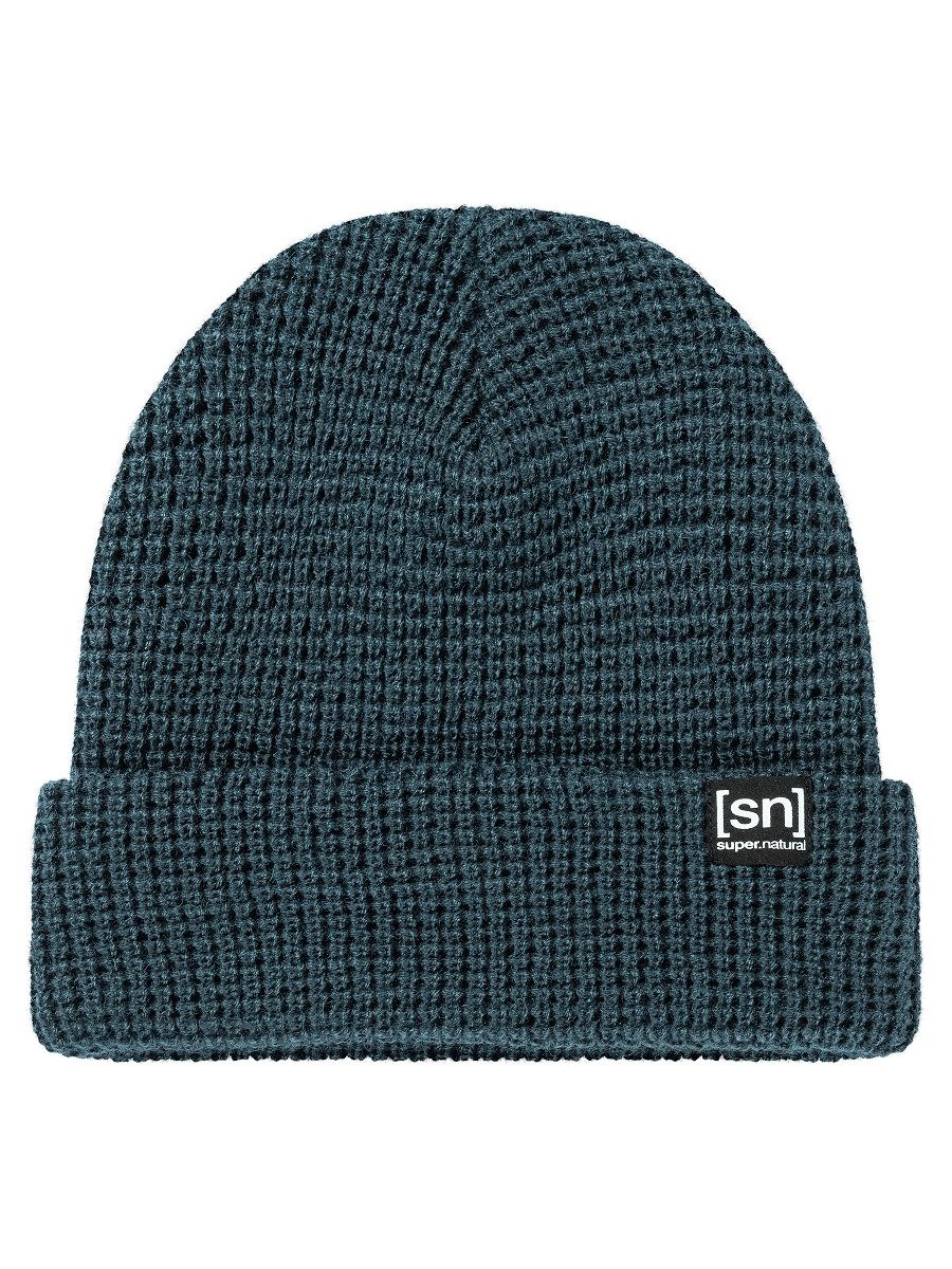 SUPER.NATURAL Beanie Merino Mütze CITY BEANIE atmungsaktiver Merino-Materialmix