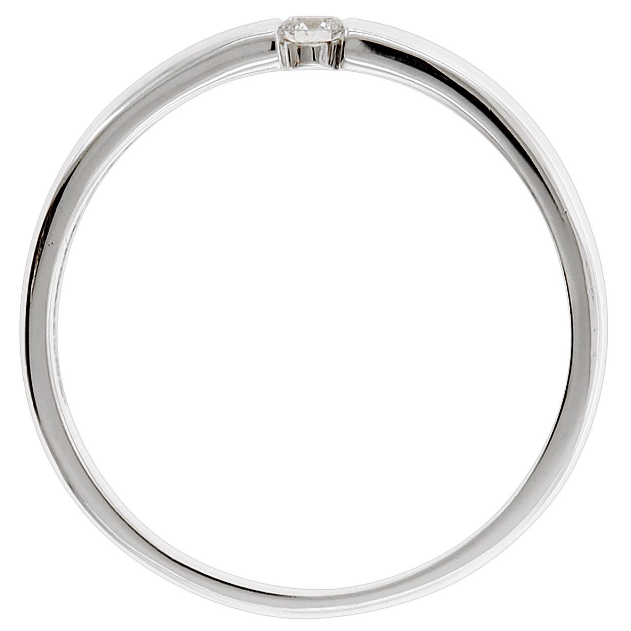 trendor Solitärring Diamantring Weißgold 585/14 Kt.Brillant günstig online kaufen