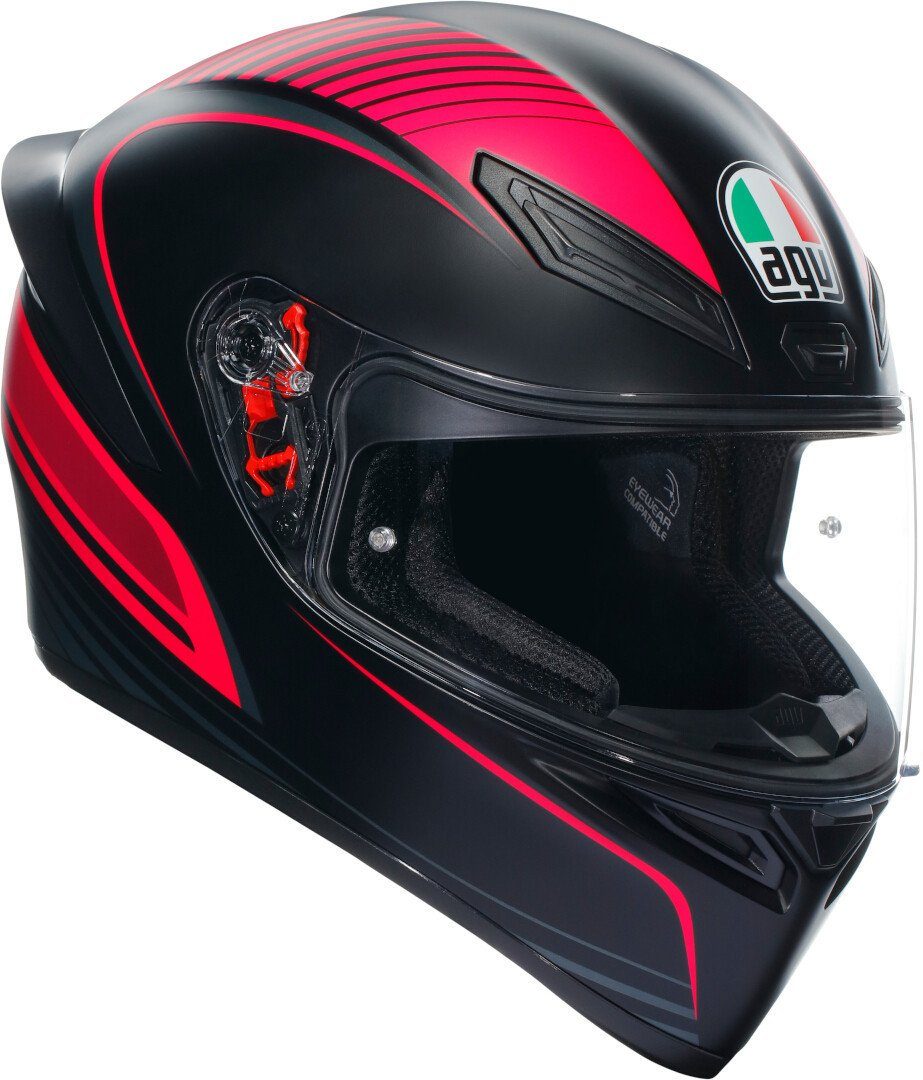 AGV Motorradhelm K-1 S Warmup Helm, vorbereitet für Kommunikationssystem