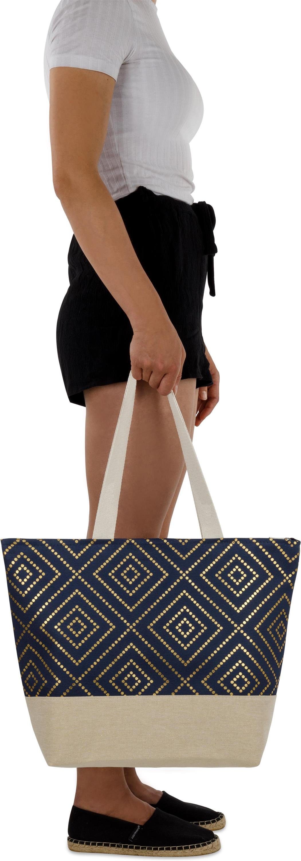 normani Strandtasche Große Strandtasche Nika, XXL Damen Tasche 20 Liter