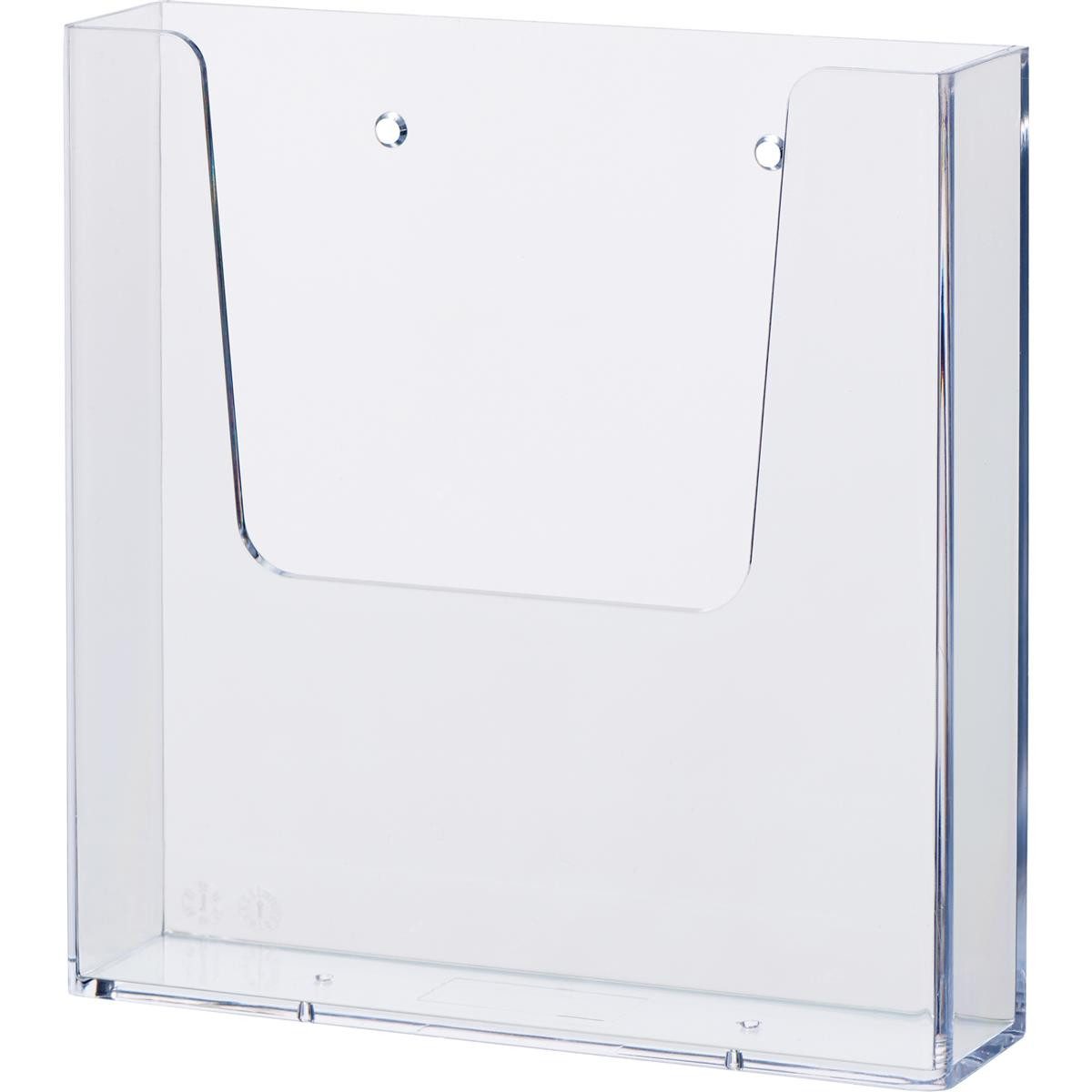 HELIT Zeitungsständer helit H2350102 Wand-Prospekthalter, DIN A5, transparent