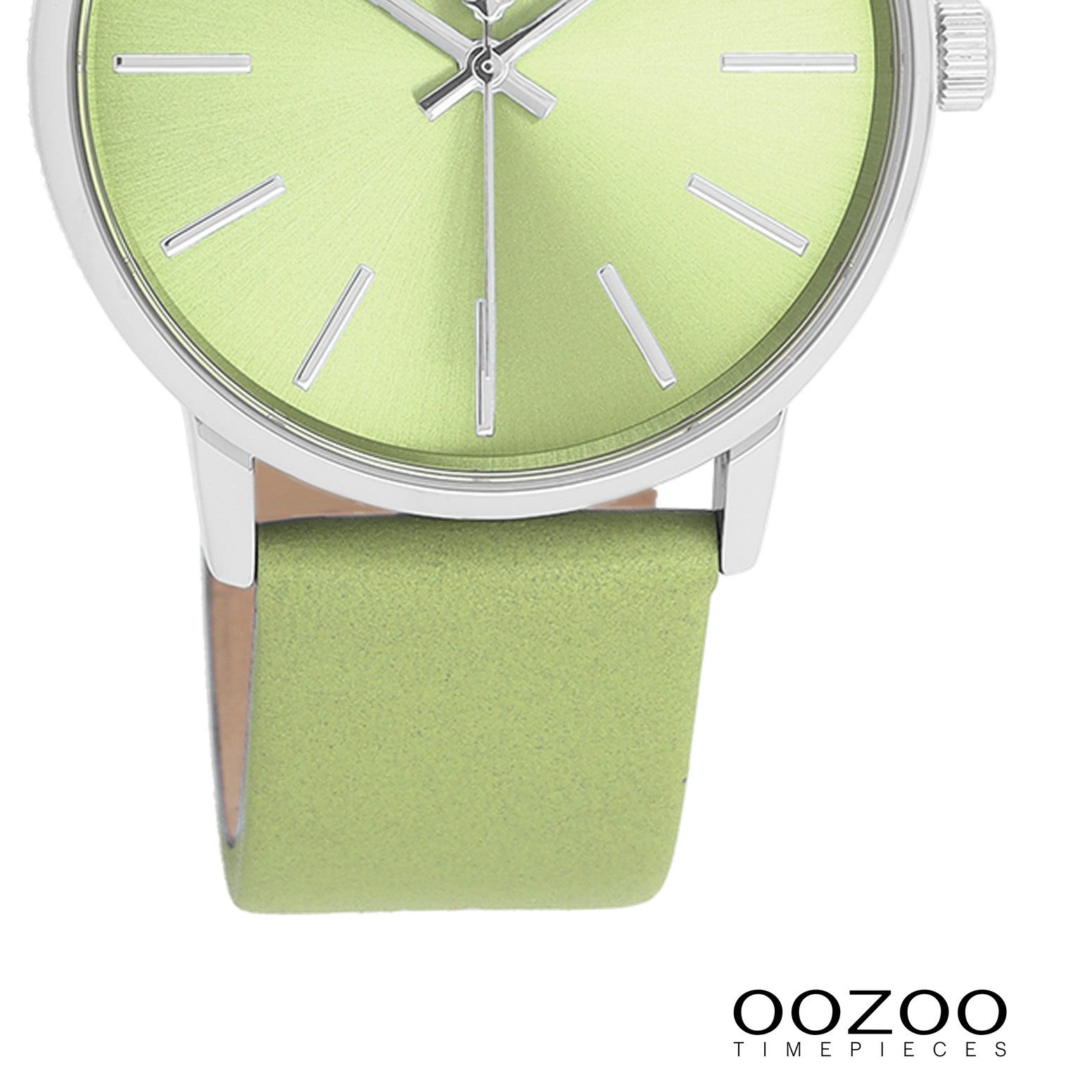 OOZOO Quarzuhr Oozoo Damen Armbanduhr Timepieces Analog, (Analoguhr), Damenuhr rund, mittel (ca. 36mm) Lederarmband, Fashion-Style