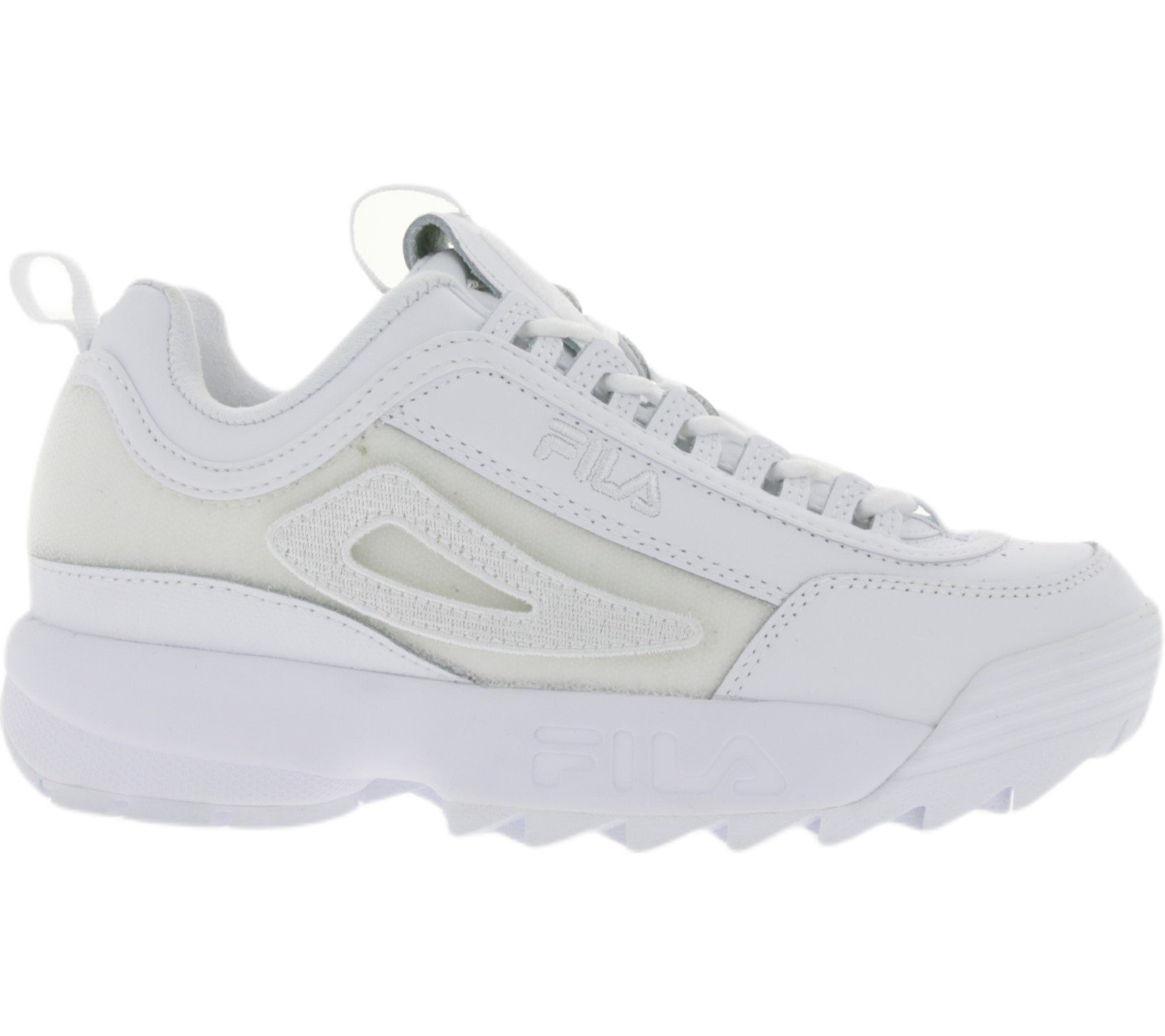 Fila »FILA Damen 90´s Sneaker Retro-Schuhe mit verschiedenen Klett-Patches  Disruptor II Patches Plateau-Schuhe Weiß« Sneaker