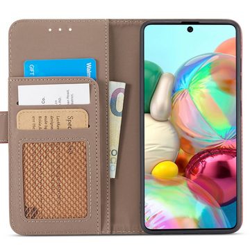 FITSU Handyhülle Hülle für Samsung Galaxy A71 Handytasche Flipcase 6,7 Zoll, Handytasche für Samsung A71 Hülle, Handy Case mit Geld- und Kartenfach