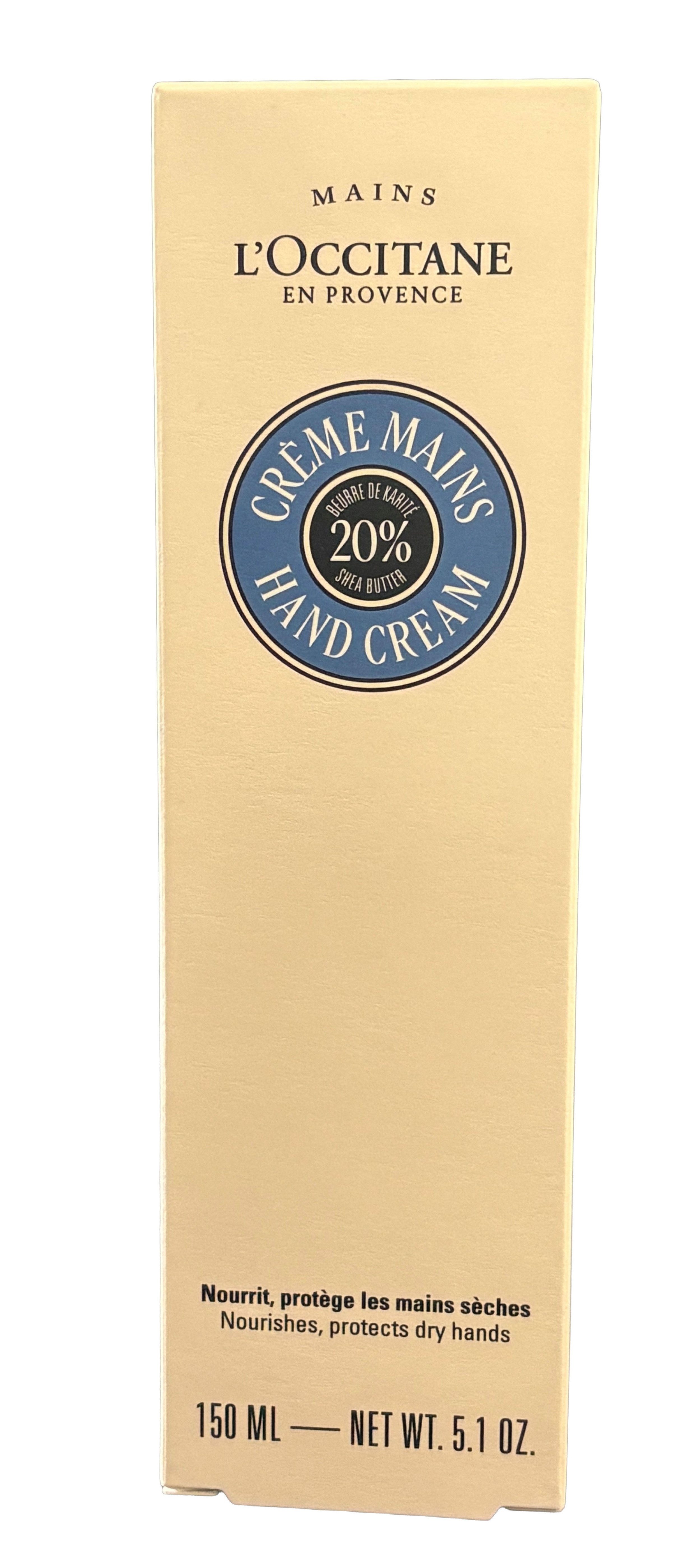 L'OCCITANE Handcreme Karité Crème Mains, Intensive Pflege mit Bio-Karitébutter für geschmeidige Hände.