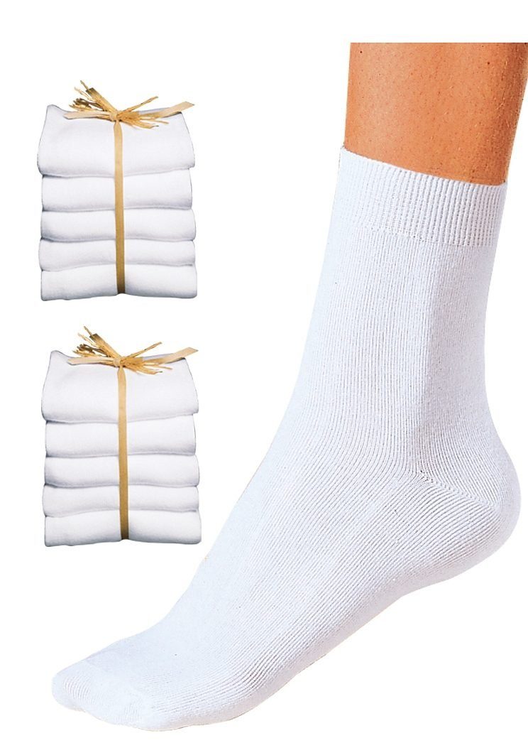 Go in Basicsocken Damen Socken Strümpfe ohne Logo feine Baumwolle (Packung, 10-Paar) unifarben ganz schlicht – Bild 4 von 5