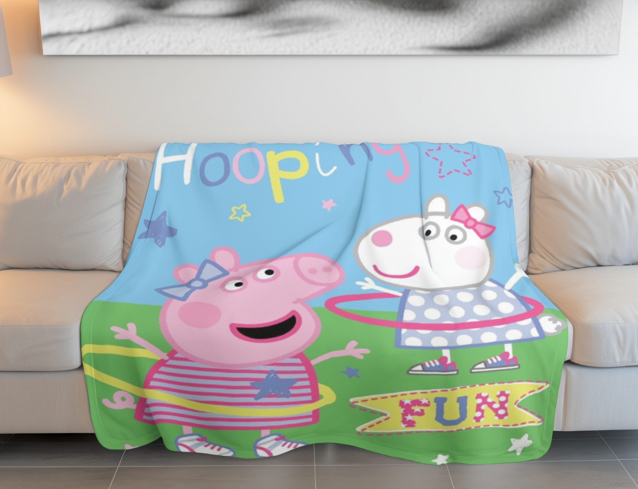 Wohndecke Fleece-Decke 100x150 cm Kuscheldecke aus 100 % Polyester, Peppa P günstig online kaufen