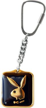 HR Autocomfort Schlüsselanhänger Set Gold/silberfarbener Metall PLAYBOY Hase Schlüsselanhänger mit BUNNY Relief Emblem