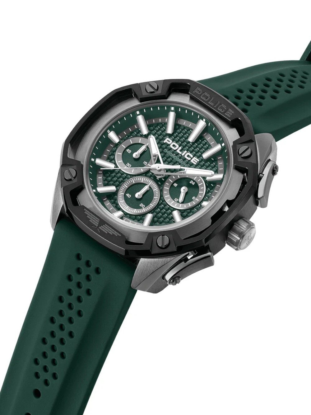 Police Quarzuhr Police PEWGQ0093202 Herrenuhr Centurian Chronograph 46mm 5ATM Police PEWGQ0093202 Herrenuhr Centurian Chronograph 46mm 5ATM