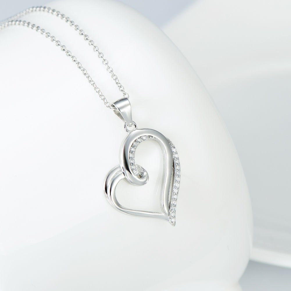 Schmuck-Elfe Kette mit Anhänger Herz Liebe, 925 Silber