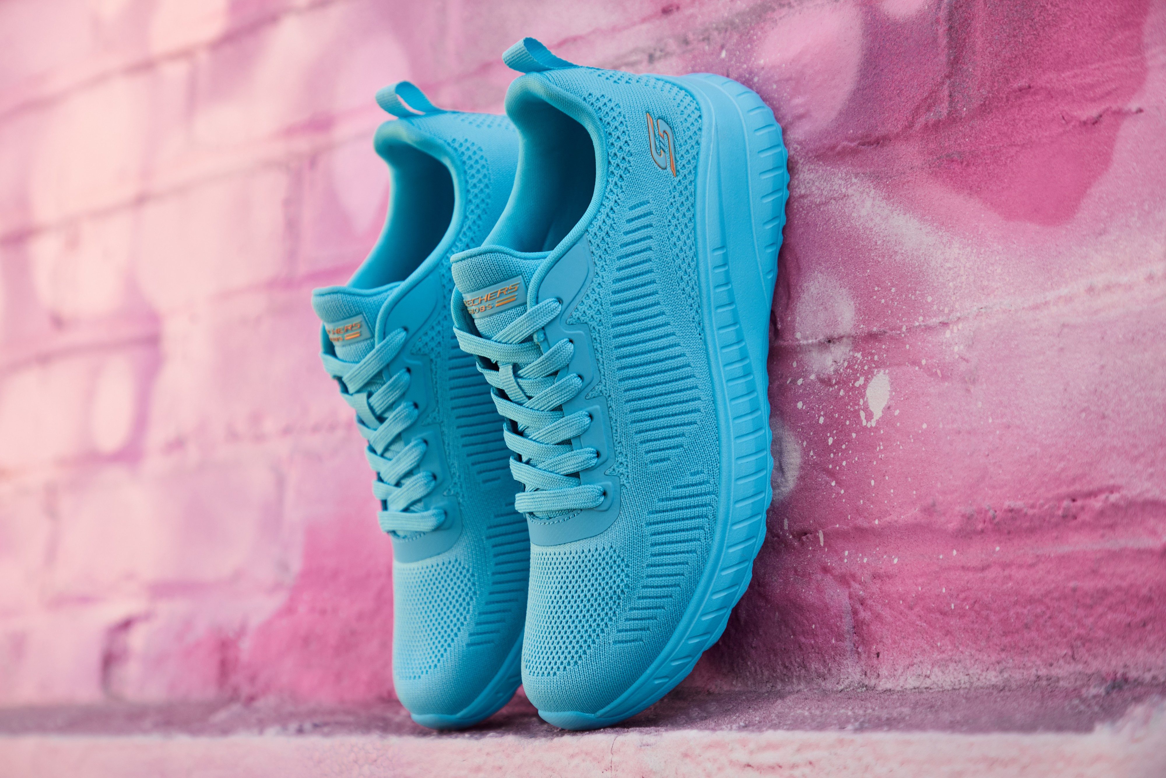 Skechers Sneaker "BOBS SQUAD CHAOS-COOL RYTHMS", Knitwear-Sneaker, Schnürsc günstig online kaufen