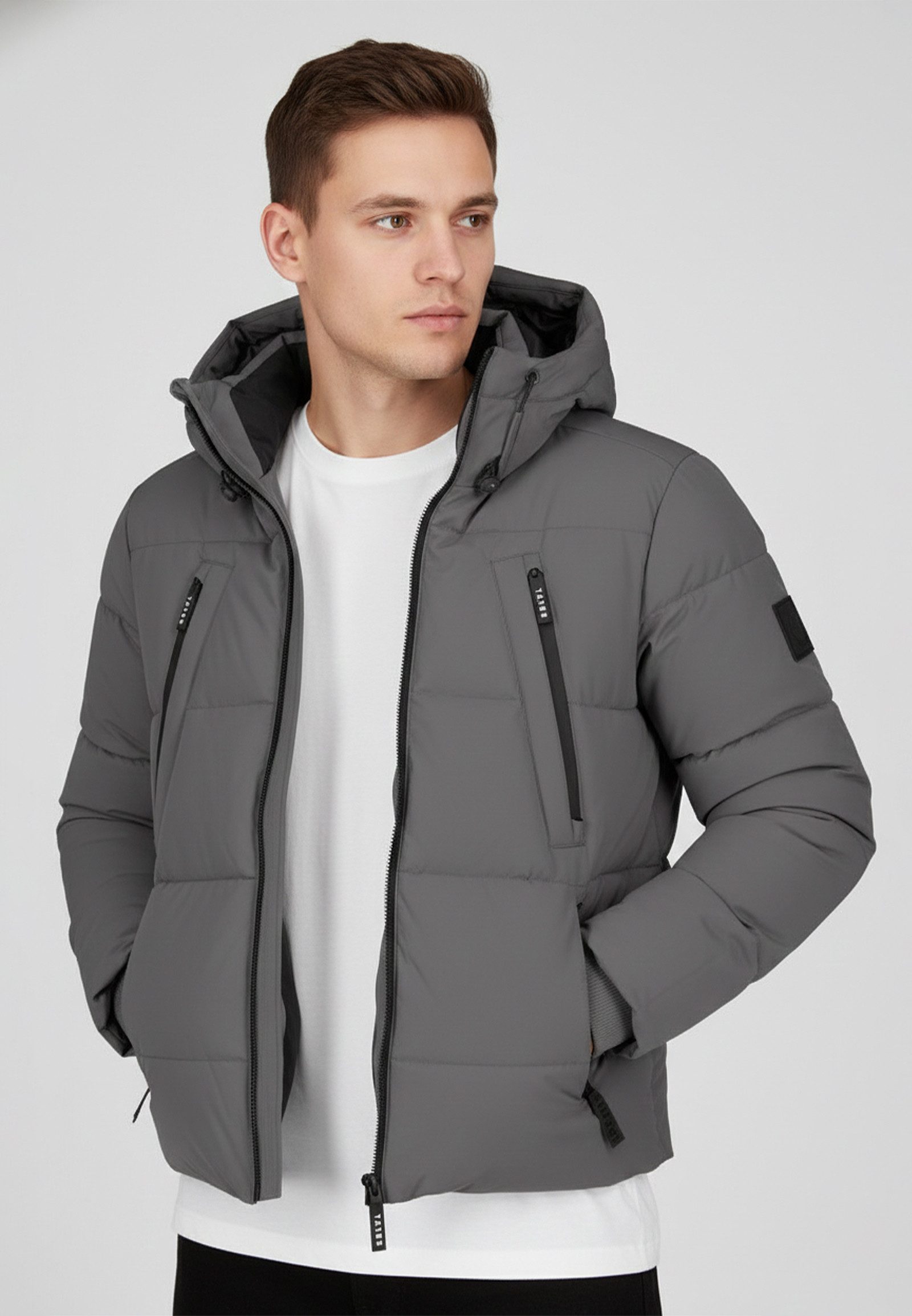SUBLEVEL Winterjacke Warme Steppjacke mit funktionaler Kapuze (1-St) H50022AB44550_Jacket