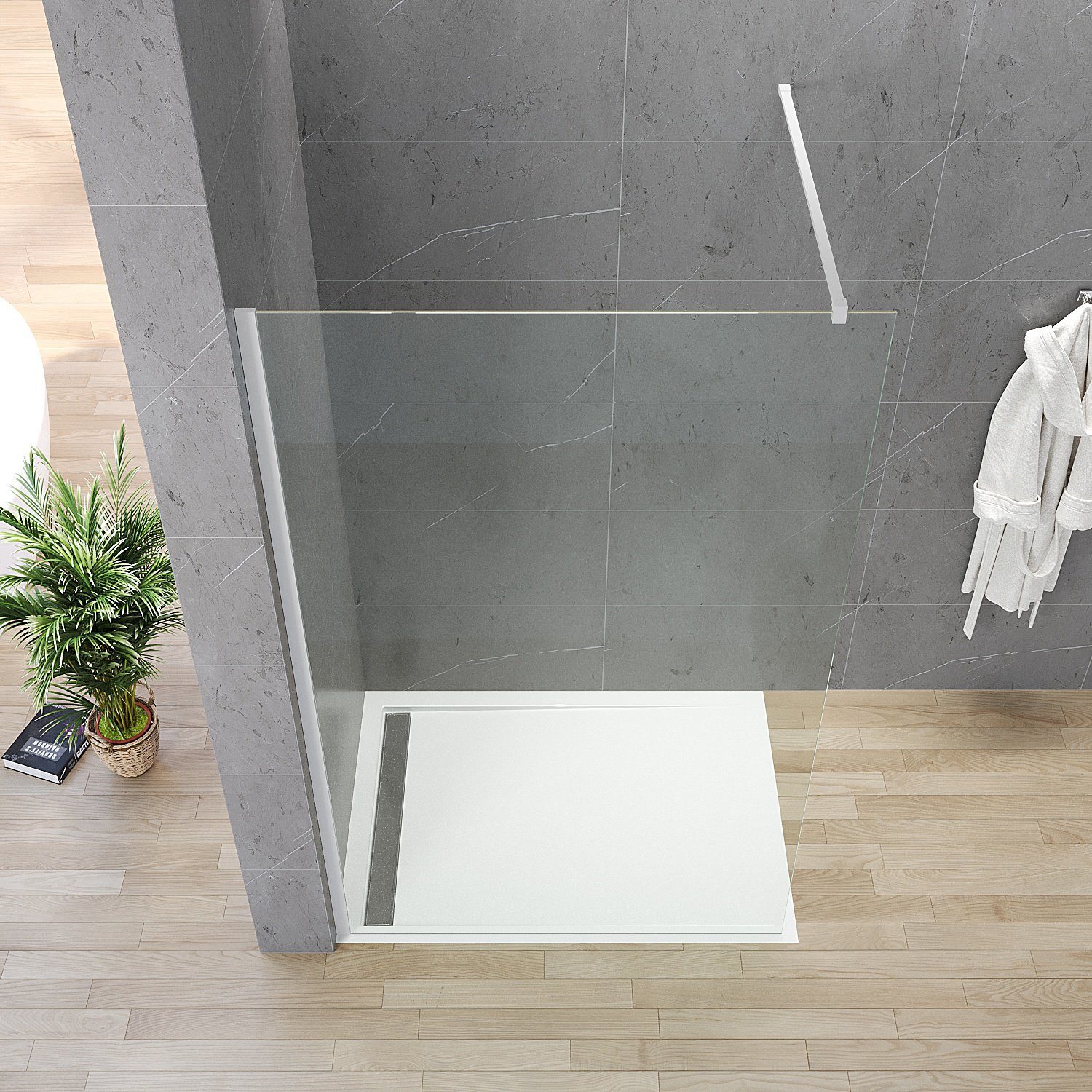 AQUABATOS Walk-in-Dusche Walk in Duschwand Duschabtrennung günstig online kaufen