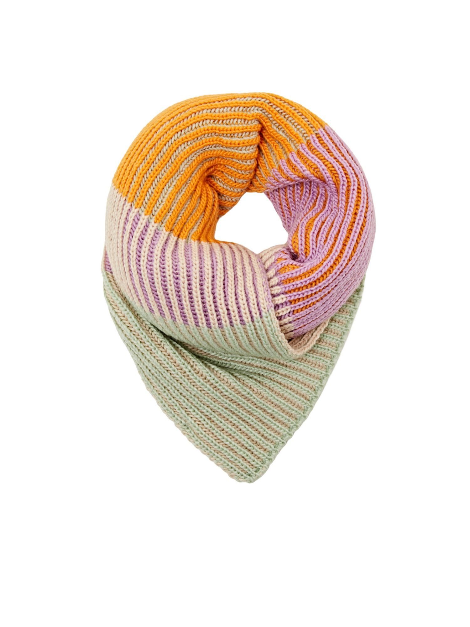 Esprit Modeschal »Mehrfarbiger Schal aus Rippstrick«