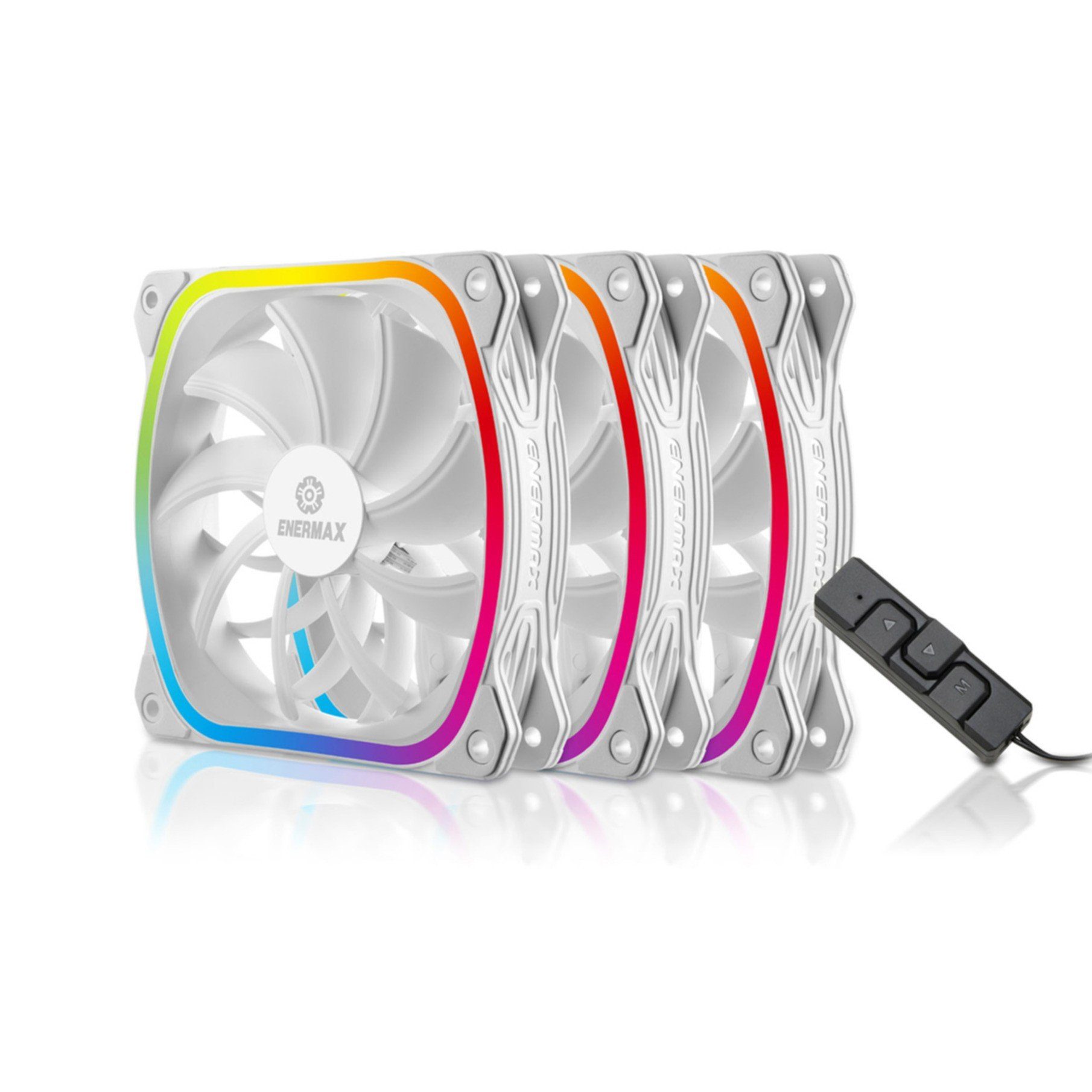 Enermax Gehäuselüfter SquA RGB White