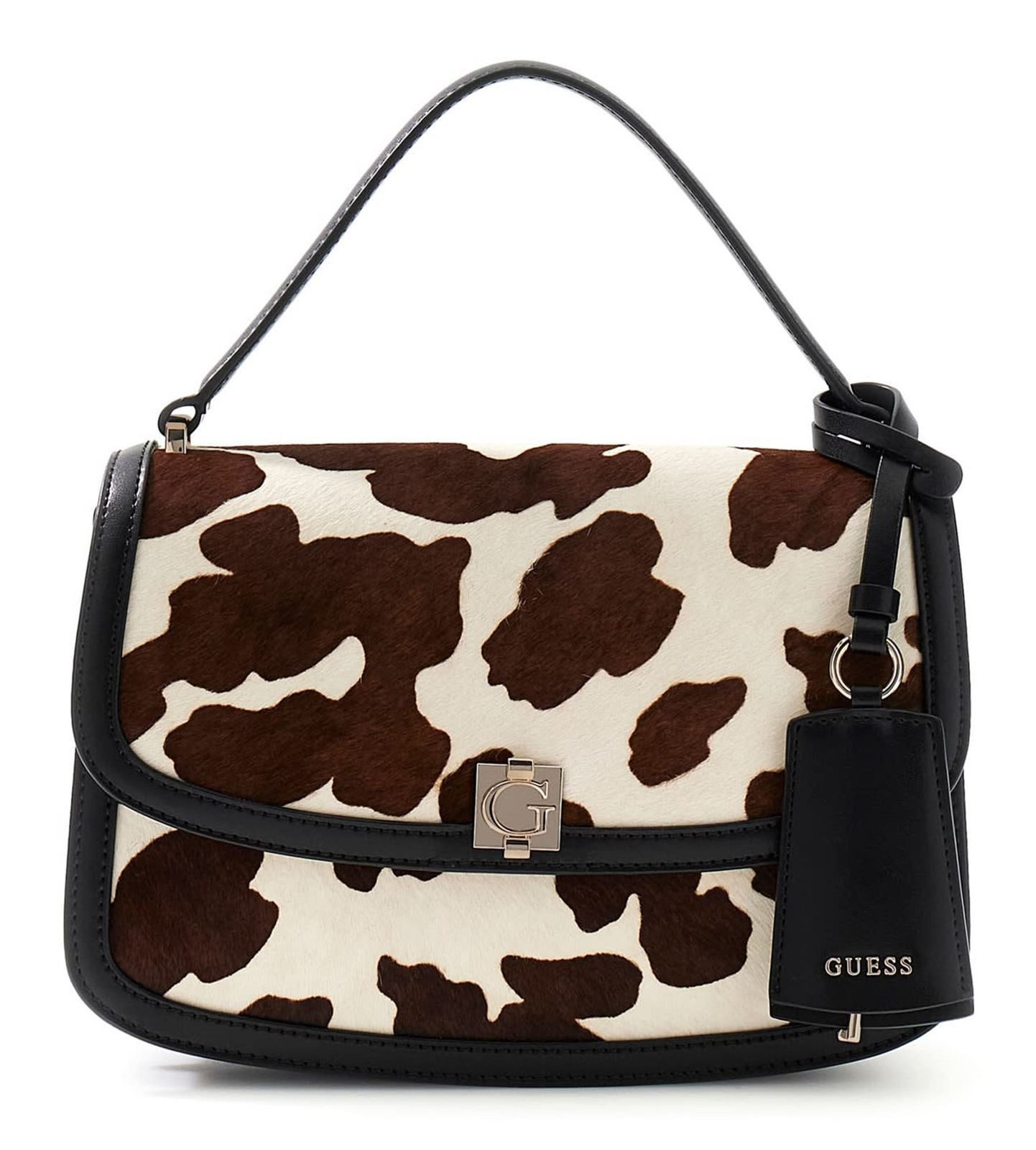 Guess Umhängetasche Convertible Xbody Flap, aus echtem Rindsleder