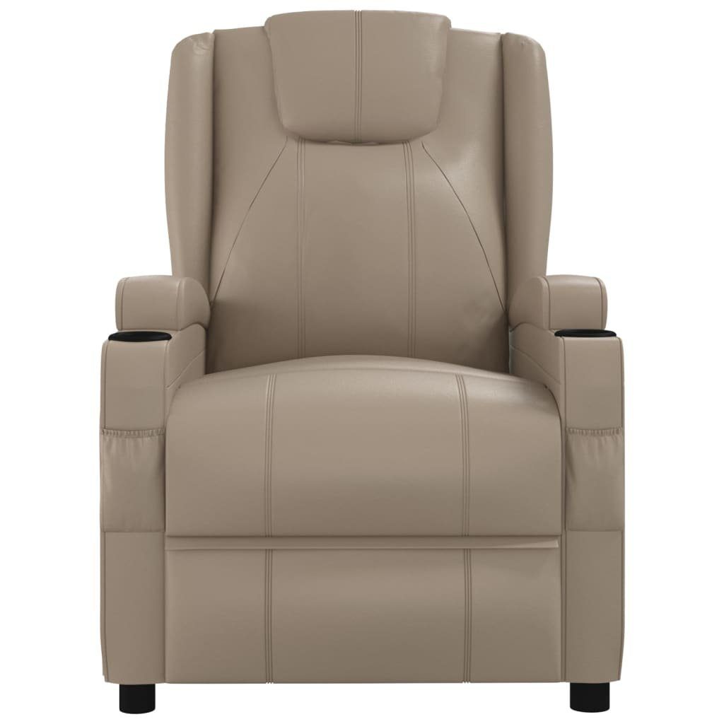 DOTMALL Massagesessel Relaxsessel,hoher Sitzkomfort, Cappuccino-Braun Kunstleder geformt, ergonomisch