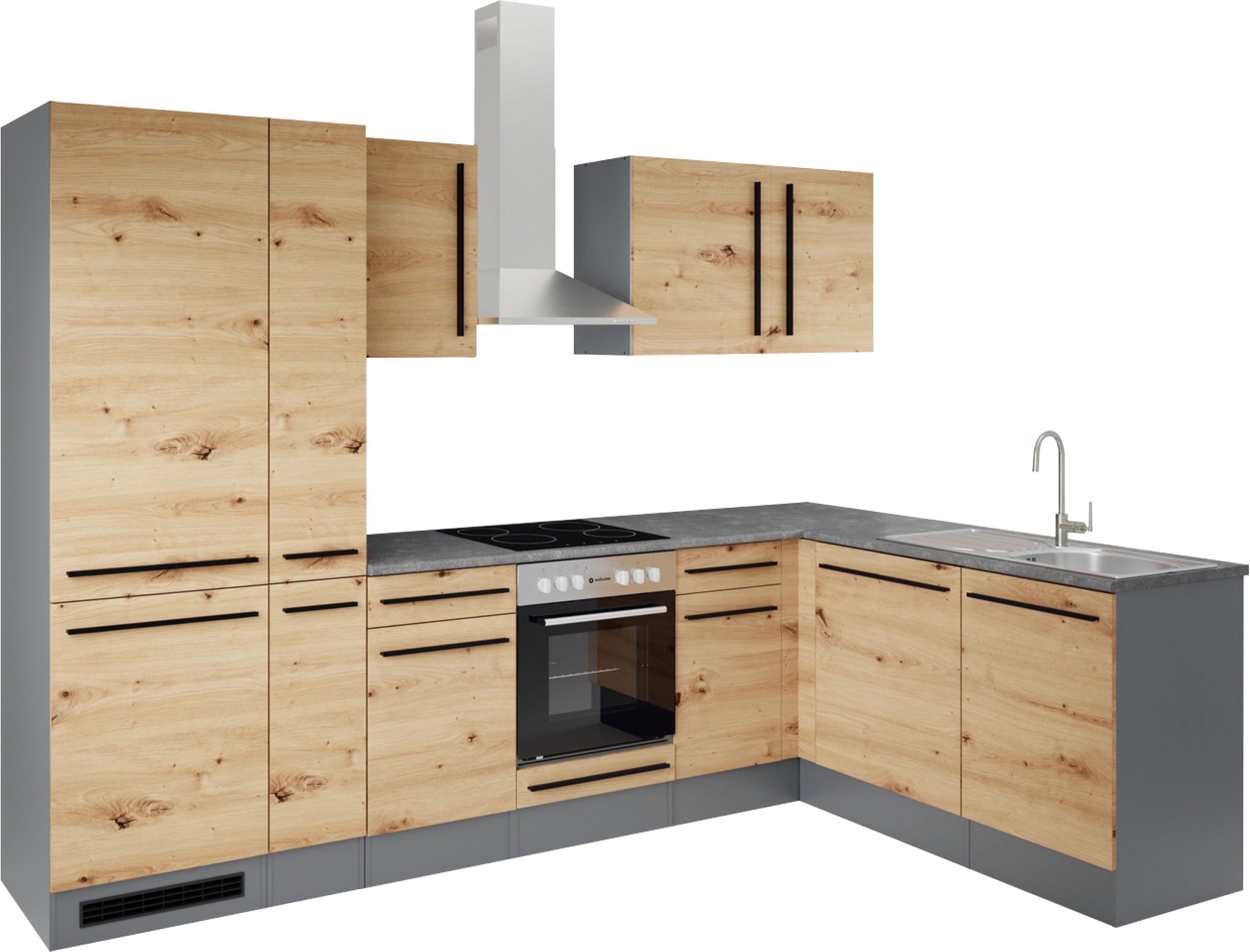 BASIC by Balculina Winkelküche Jazz, Stellbreite 310x175 cm, wahlweise mit E-Geräten