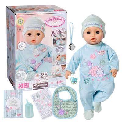Baby Annabell Babypuppe Interactive Alexander 43 cm