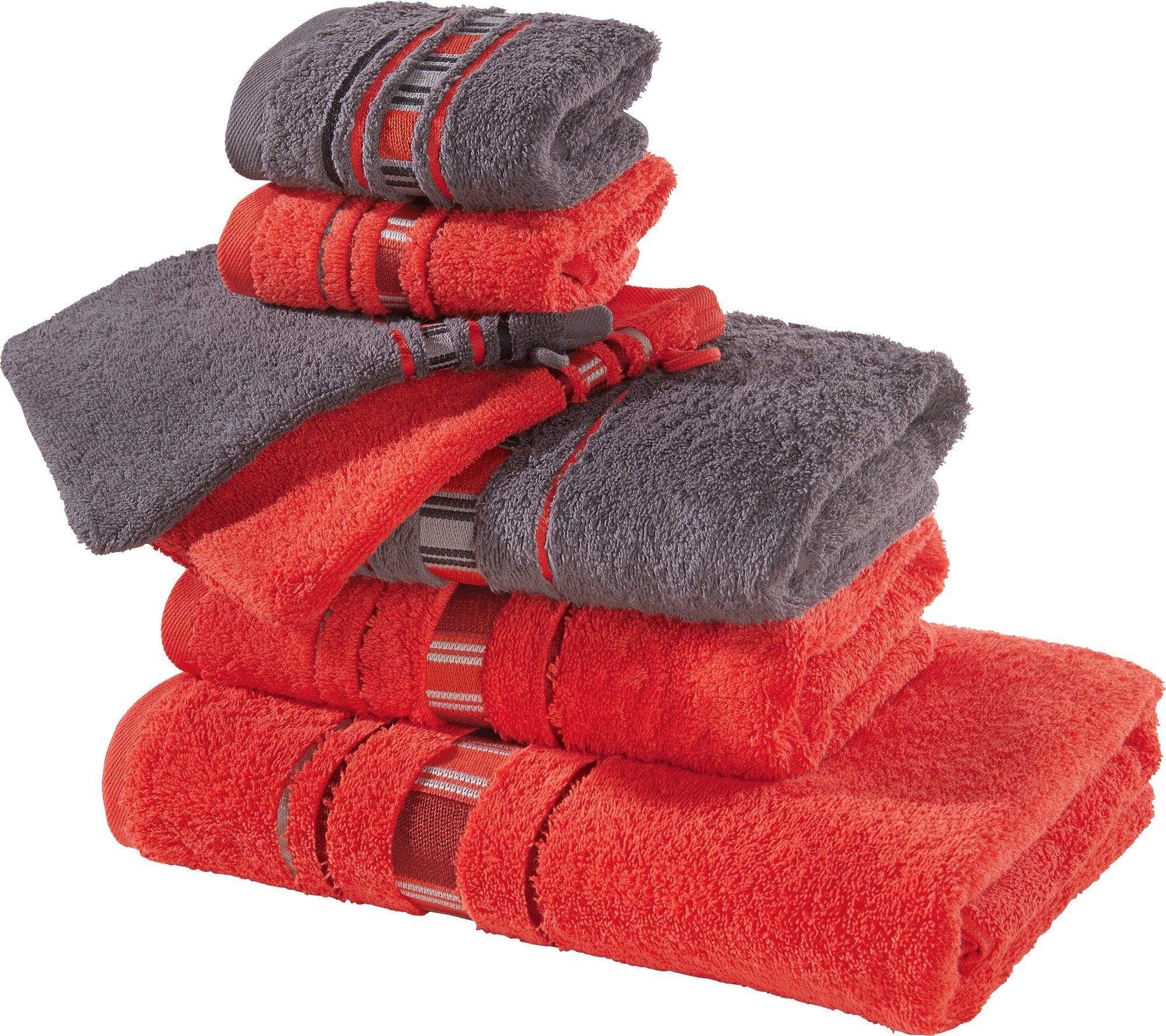 Erwin Müller Handtücher Frottier-Set "Achern" 7-tlg., günstig online kaufen