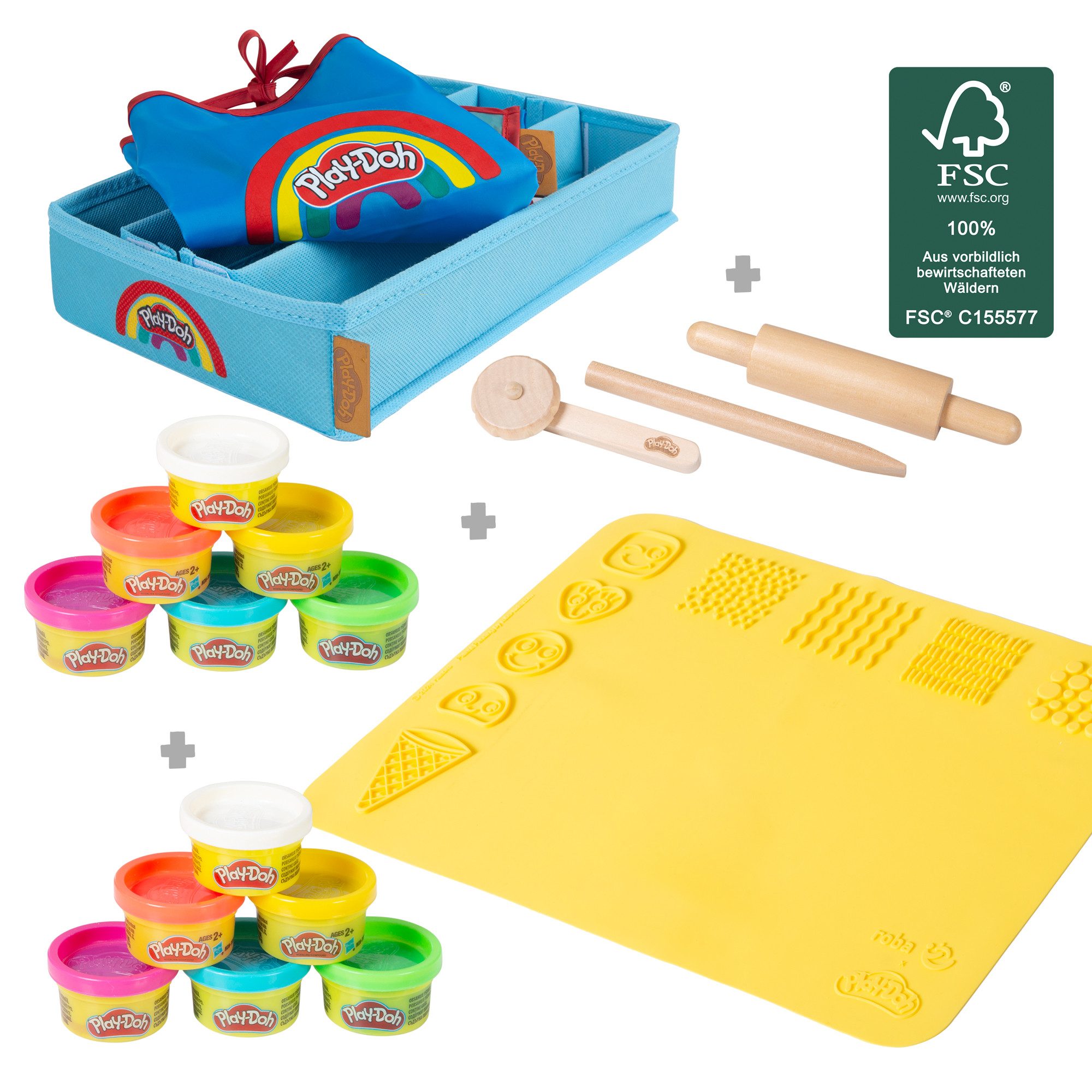 Knete roba x Play-Doh nachhaltiges Spielset mit Knete - Starterset