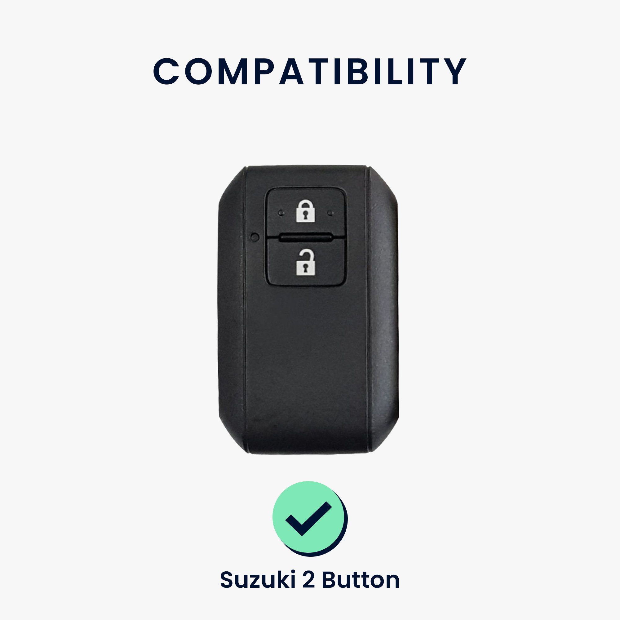 kwmobile Schlüsseltasche Autoschlüssel Silikon Hülle Schlüsselhülle Suzuki, für Cover