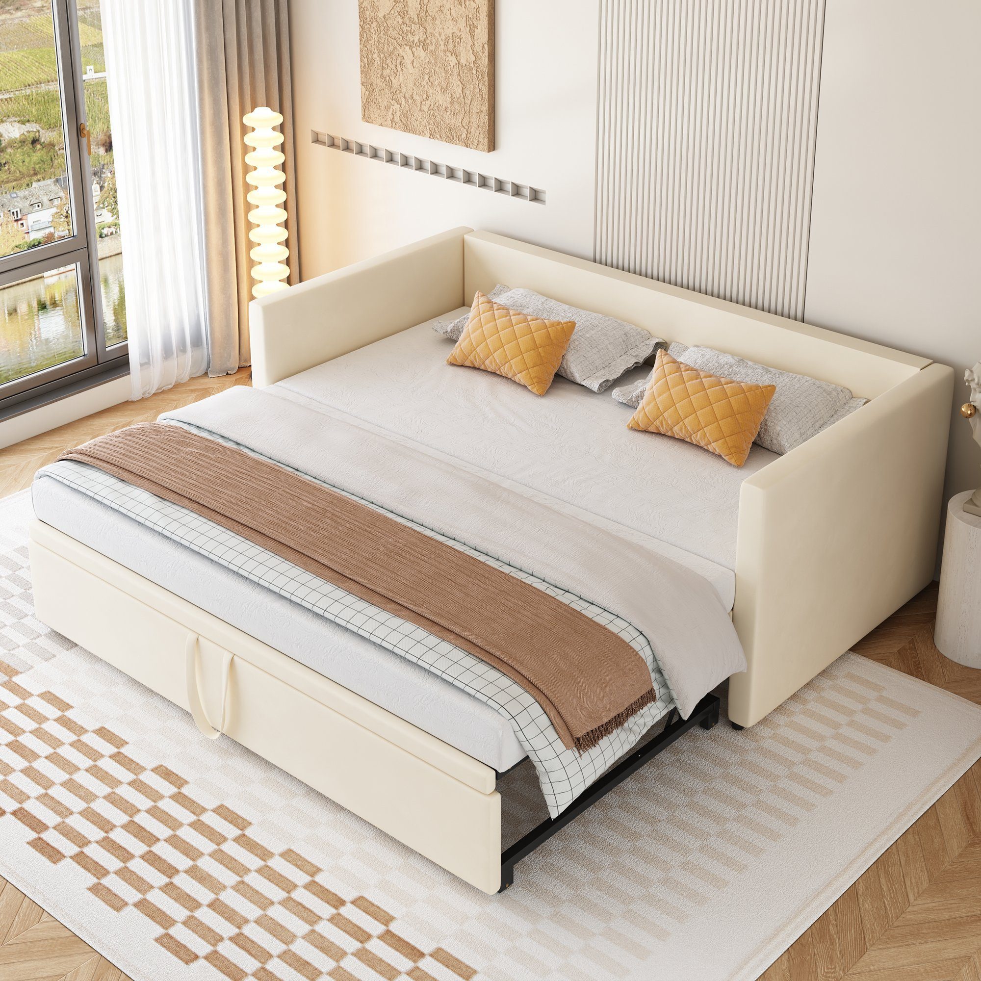 HAUSS SPOLE Schlafsofa 90/180x200 cm Ausziehbares günstig online kaufen