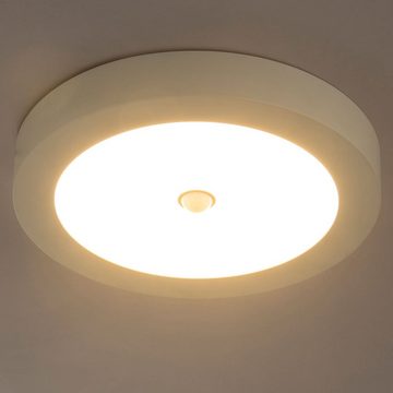 etc-shop LED Panel, LED-Leuchtmittel fest verbaut, Warmweiß, LED Decken Lampe Bewegungsmelder Wohn Zimmer Aufbau Panel Flur Leuchte