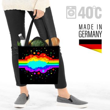 VOID Henkeltasche (1-tlg), Regenbogen Wolke Pride bunt Farben Streifen Gay pride flag parade clu