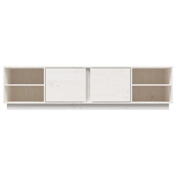 furnicato TV-Schrank Weiß 156x40x40 cm Massivholz Kiefer