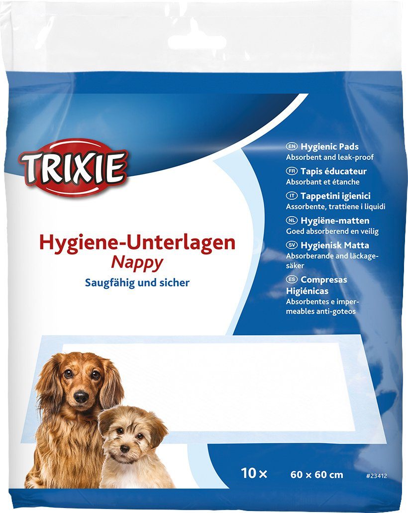 Hundetoilette Trixie Welpen-Unterlage Nappy-Stubenrein 60x60cm - 10er