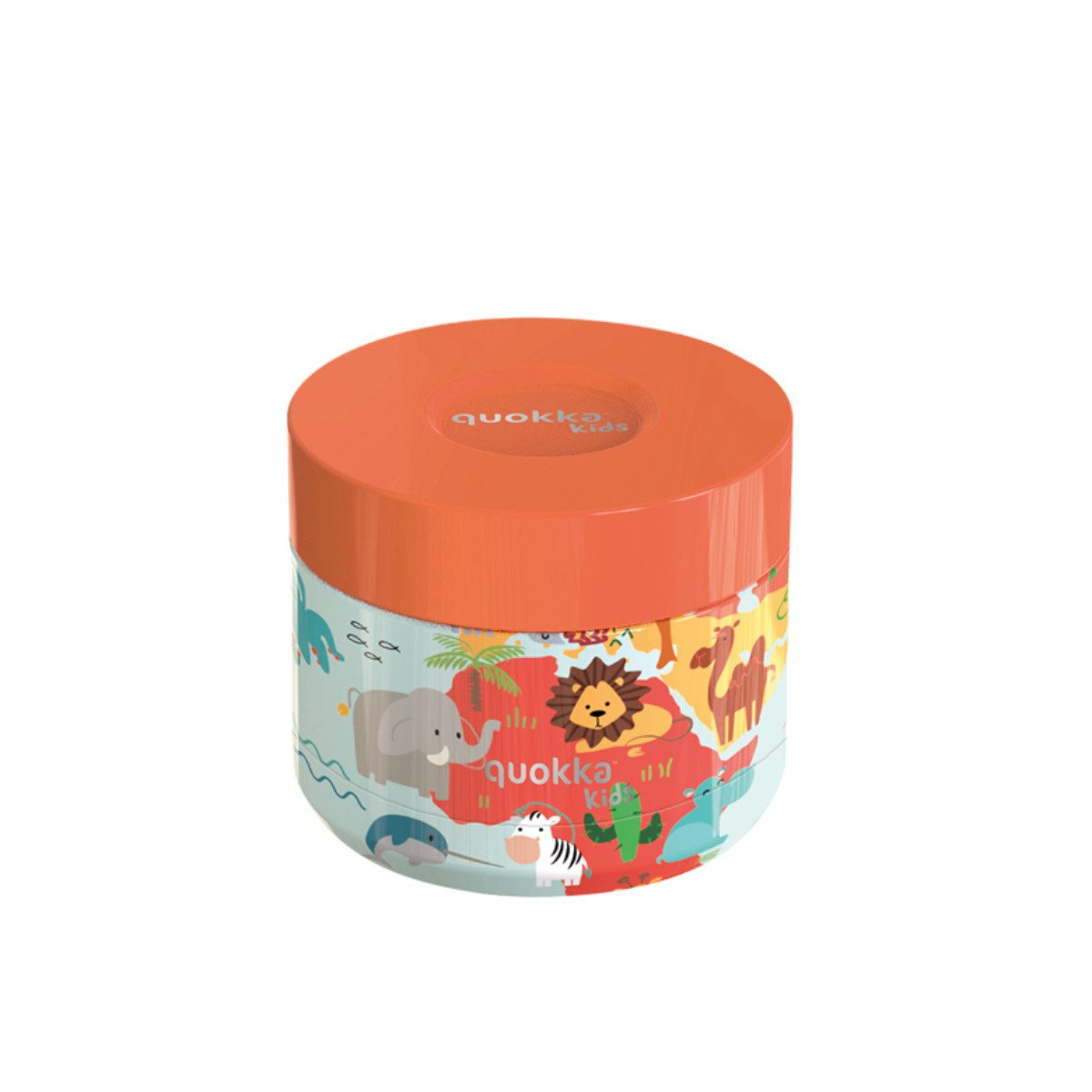Quokka Frischhaltedose Whim Kids Kinder Dose 360 ml für Mahlzeiten Snacks kleine Portionen, Edelstahl, (Set, 1x Deckel, 1x Dose)