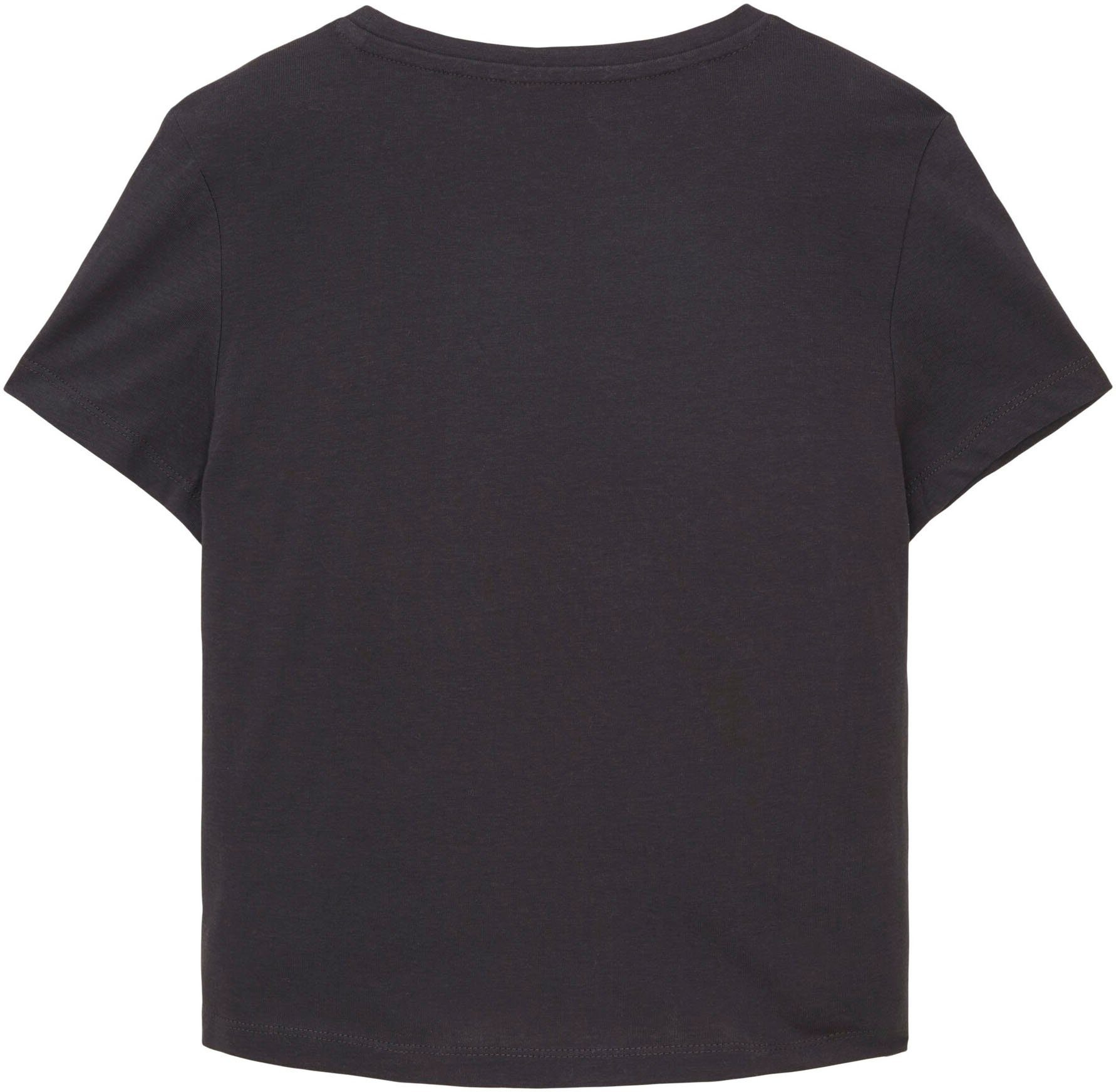 Grau TAILOR TOM T-Shirt mit Motiven sommerlichen