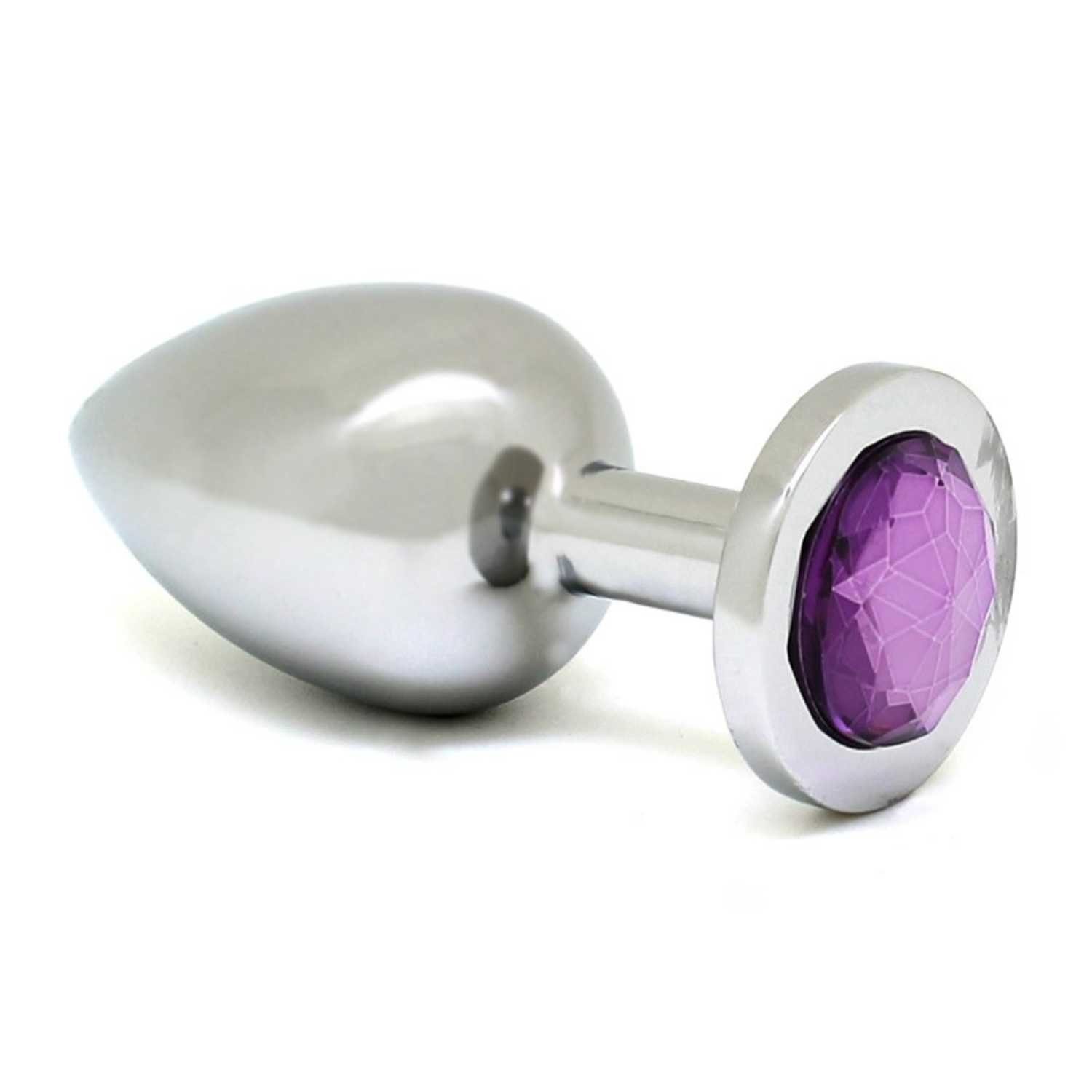 Höchste Vorzugsbehandlung! Rimba Toys Analplug big cm Rimba Buttplug silber violett 4,0