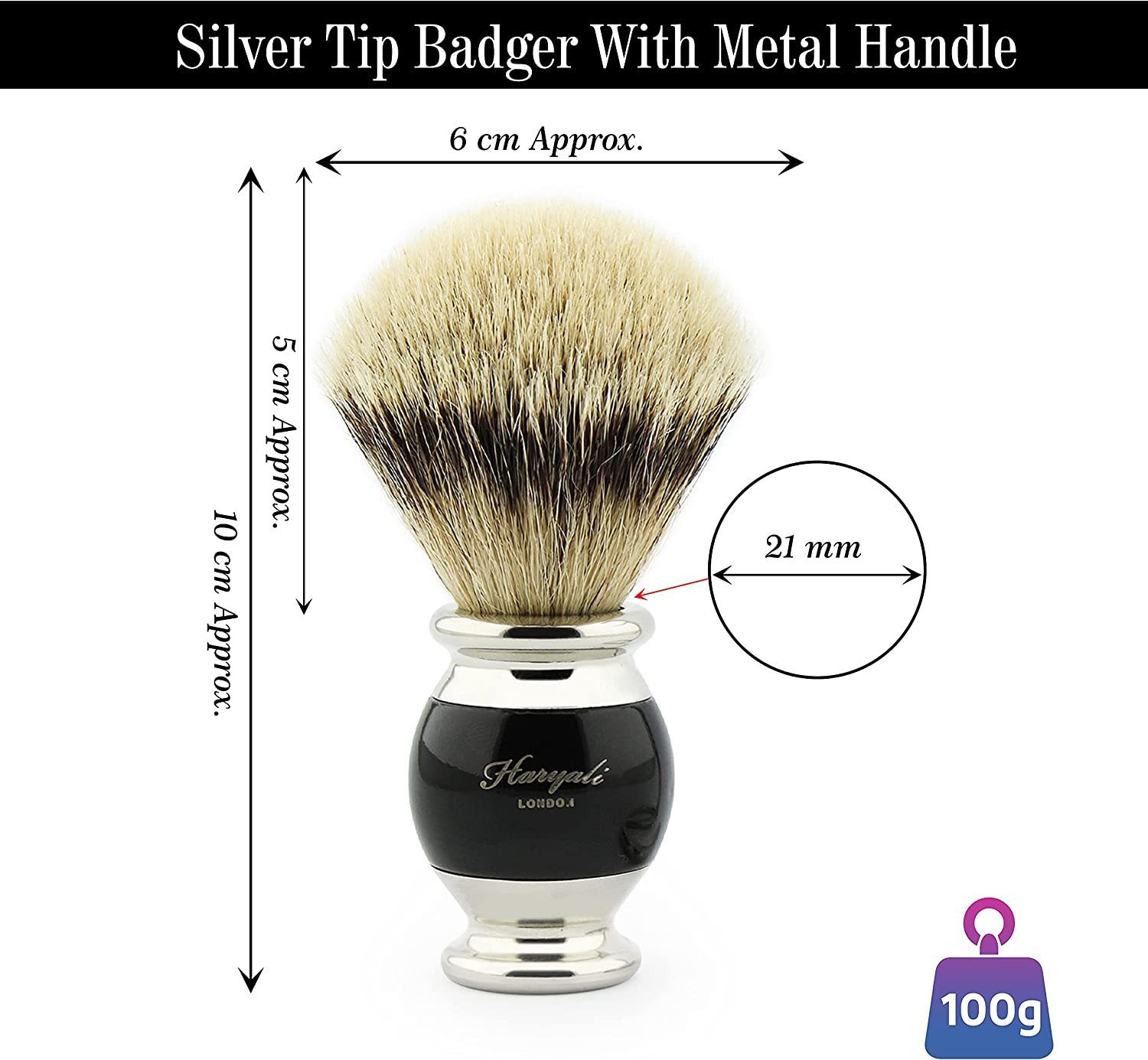 Haryali London Rasierpinsel-Set Haryali London Rasierpinsel-Set mit Rasierpinsel und Pinselständer