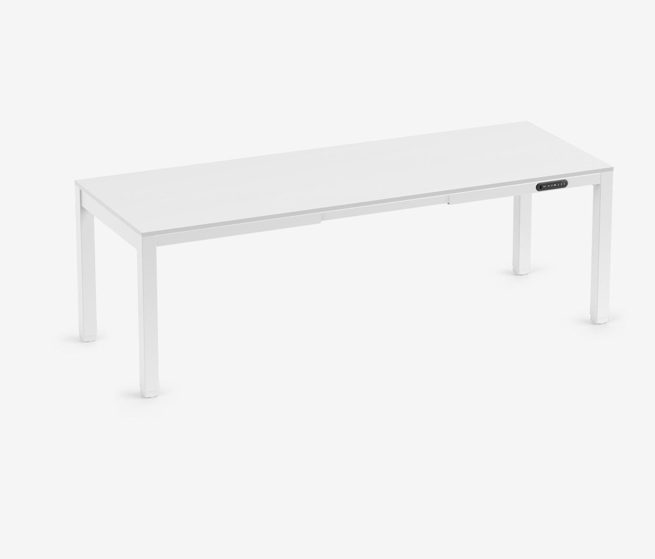 Ergolutions Konferenztisch PRIMUS 4-Bein elektrisch höhenverstellbarer Schreibtisch, 160 kg Traglast / USB-A / Leise / Timer / Memory / Kollisionssensor