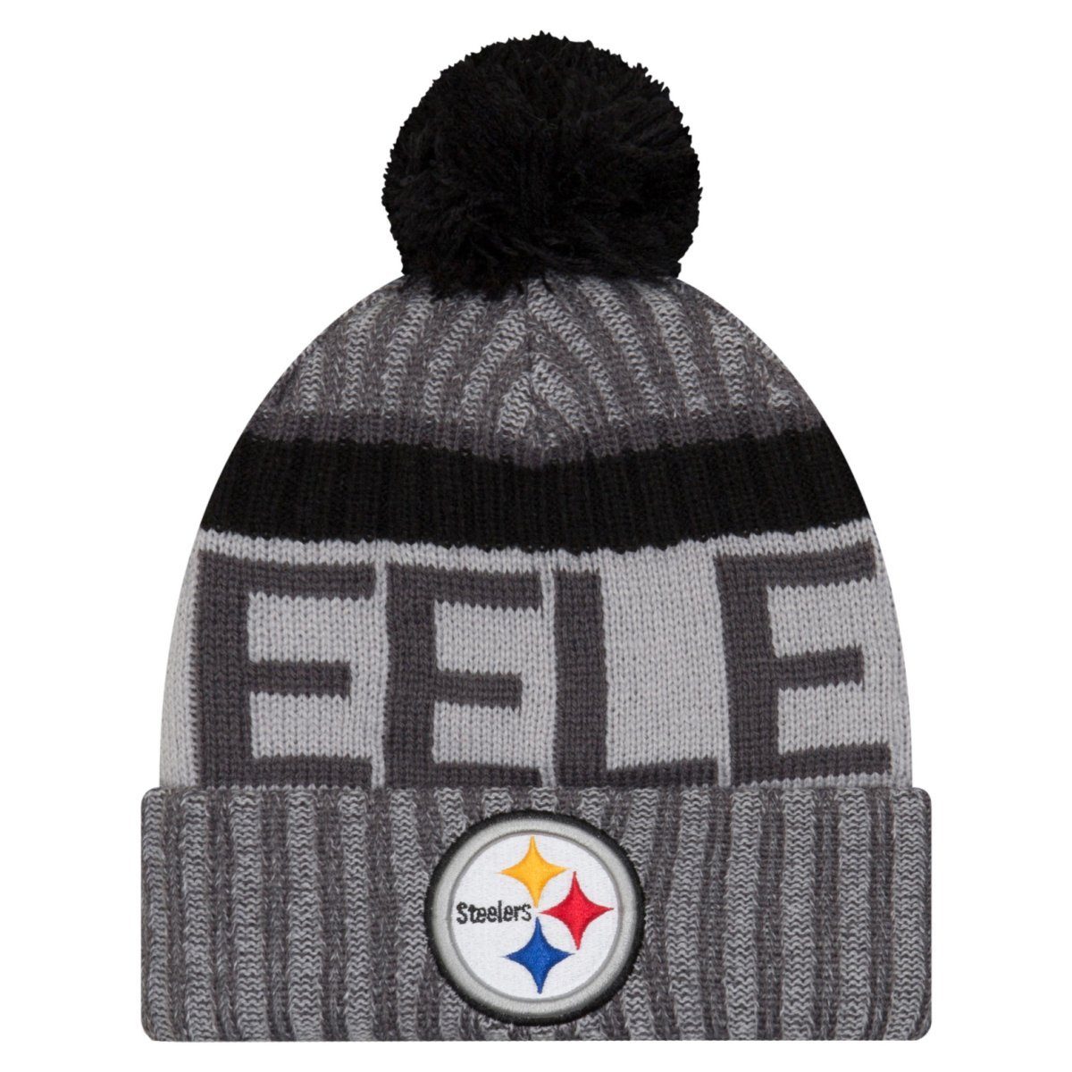 New Era Fleecemütze NFL SIDELINE Bobble Pittsburgh Steelers