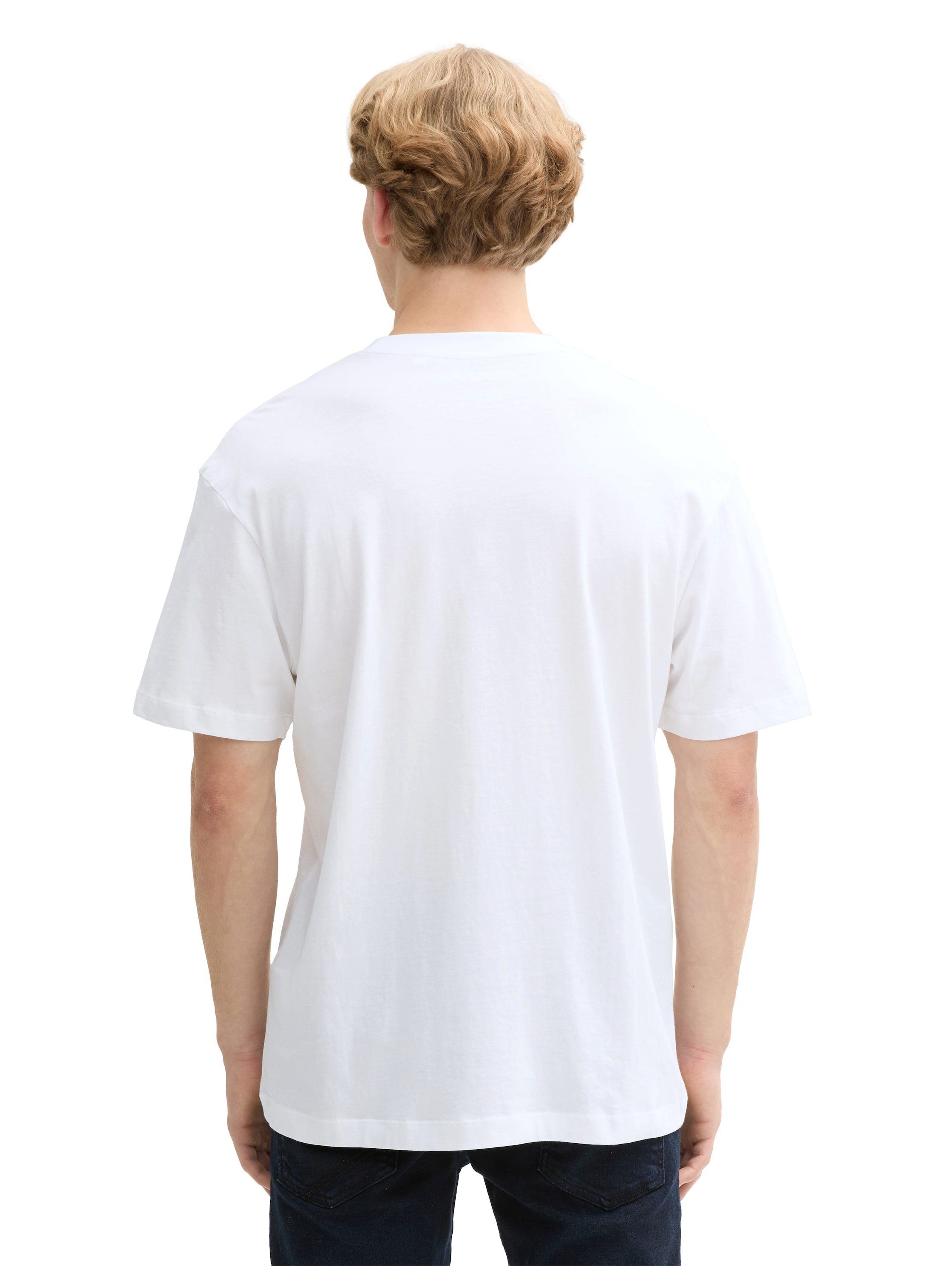 TOM TAILOR Denim T-Shirt mit Marken-Frontprint günstig online kaufen